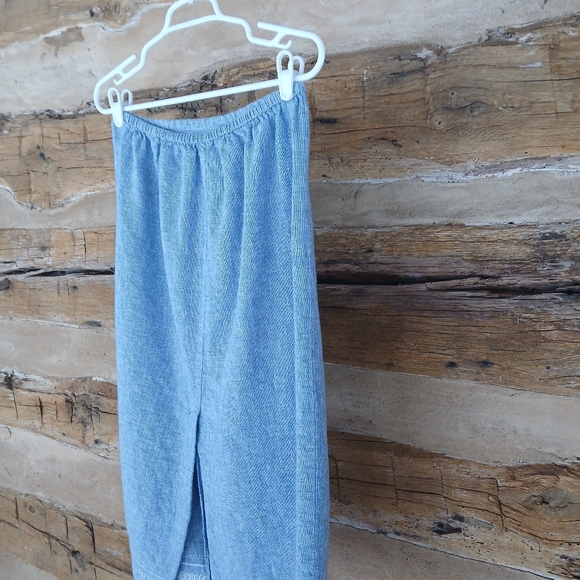 Norton McNaughton Blue Linen Blend Maxi Skirt LP - Picture 6 of 8